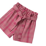 Sarabanda Short Bicolore con Microfantasia Magenta per Bambina 0F360 MAGENTA SARABANDA 