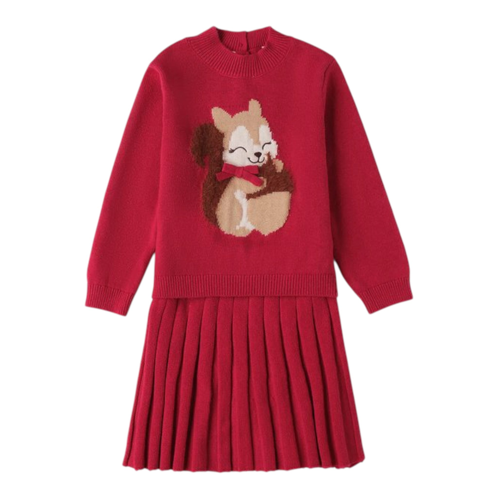 Sarabanda Completo 2Pz Maglia-Gonna Fuxia per Bambina 0F366 FUXIA SARABANDA 