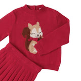 Sarabanda Completo 2Pz Maglia-Gonna Fuxia per Bambina 0F366 FUXIA SARABANDA 