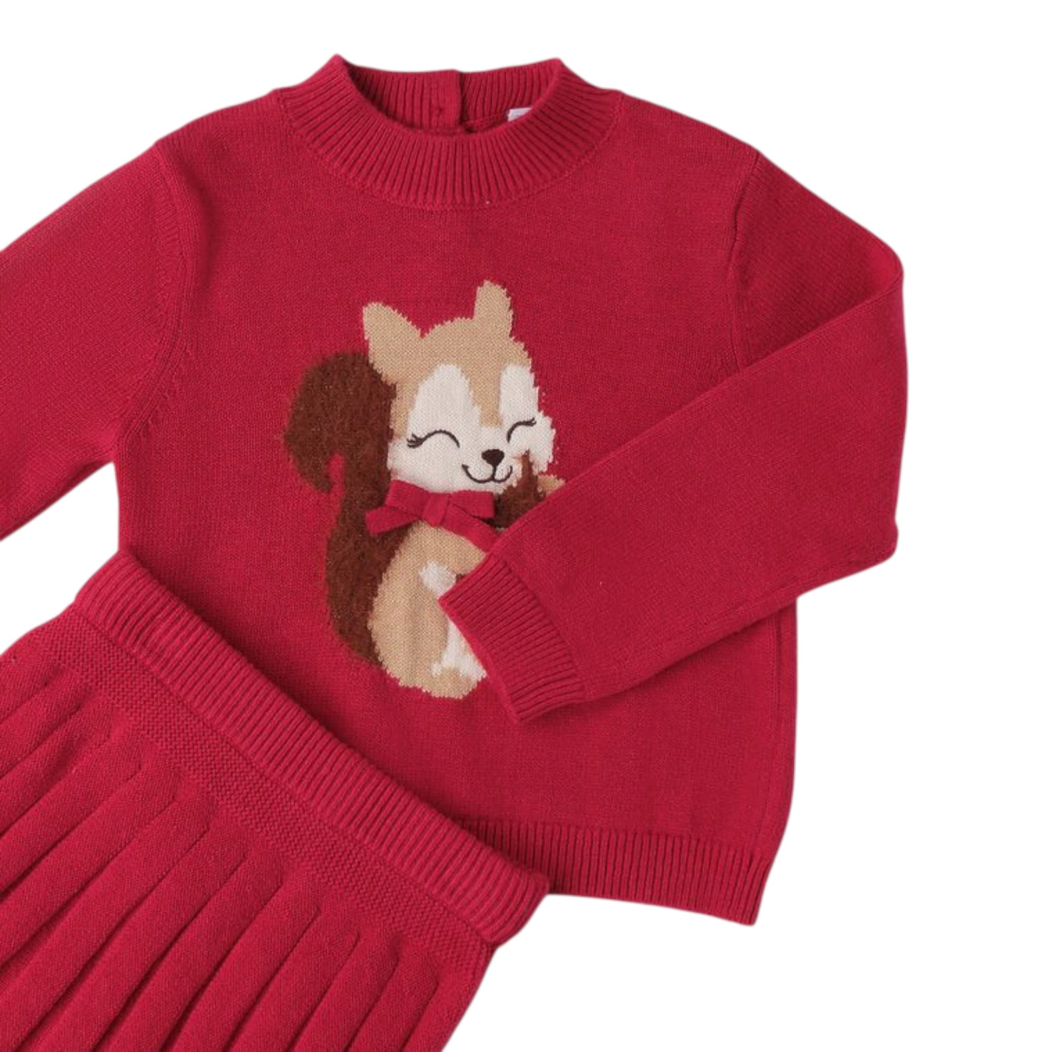 Sarabanda Completo 2Pz Maglia-Gonna Fuxia per Bambina 0F366 FUXIA SARABANDA 
