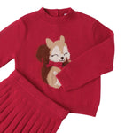 Sarabanda Completo 2Pz Maglia-Gonna Fuxia per Neonata 0F366X FUXIA SARABANDA 