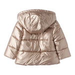 Sarabanda Giubbino tinta unita con Zip E Cappuccio Bronzo per Neonata 0F375N BRONZO SARABANDA 