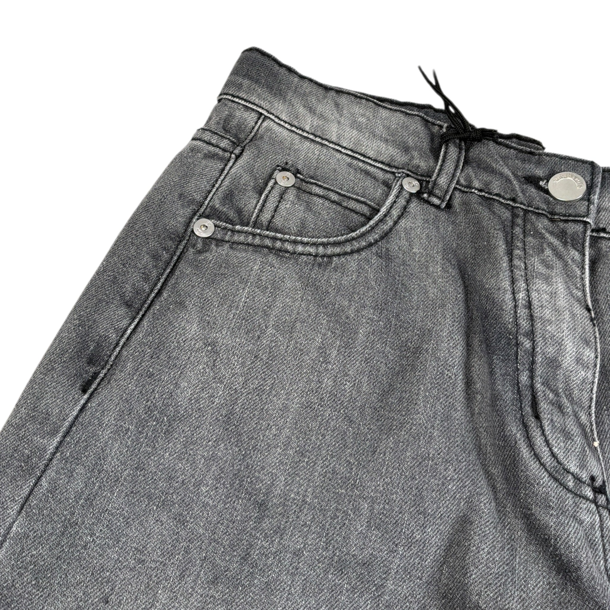 Sarabanda Jeans tinta unita Modello Palazzo Grigio per Bambina 0F465 GRIGIO SARABANDA 