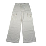Sarabanda Pantalone tinta unita Modello Palazzo Bianco per Bambina 0F547 BIANCO SARABANDA 