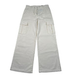 Sarabanda Pantalone tinta unita Modello Palazzo Bianco per Bambina 0F547 BIANCO SARABANDA 
