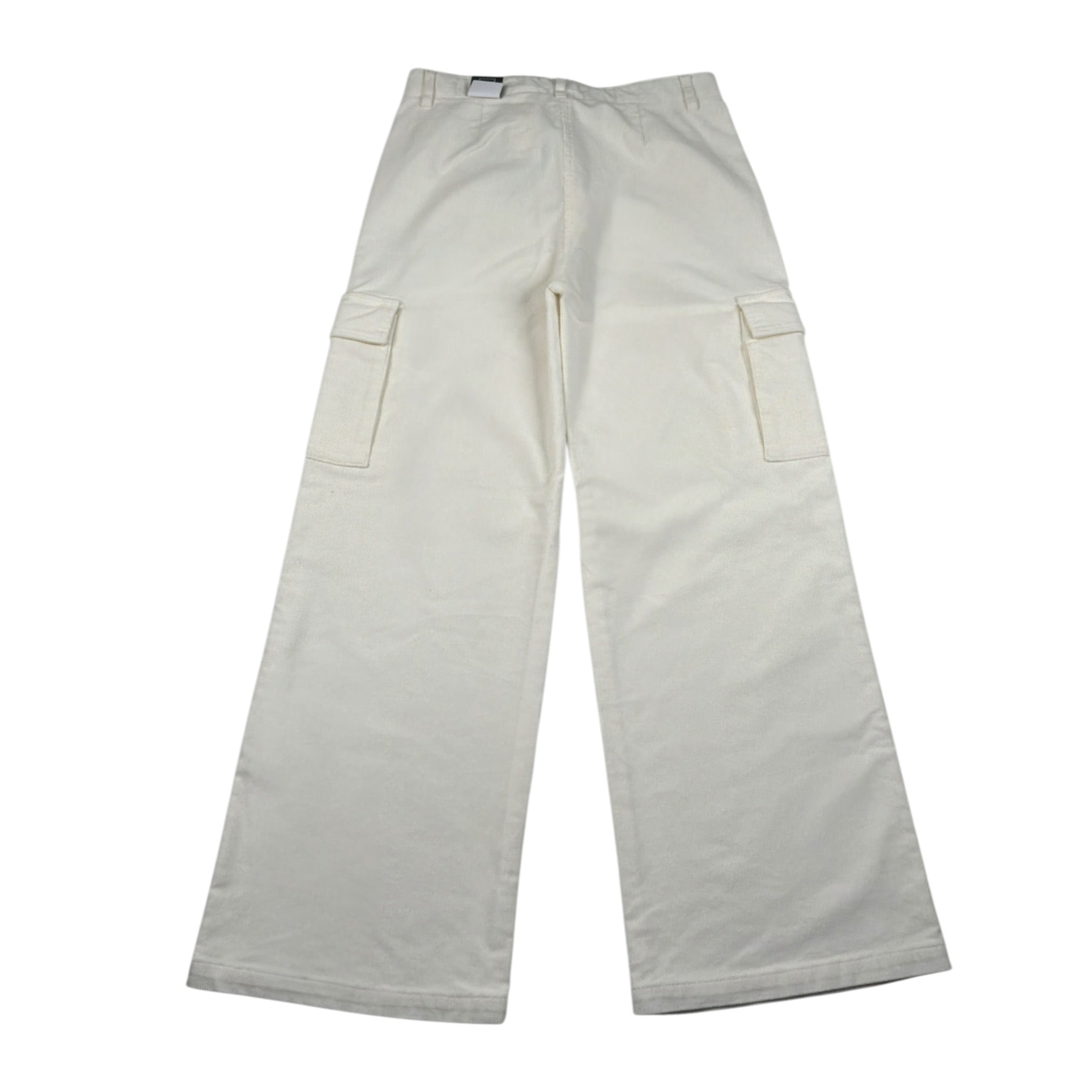 Sarabanda Pantalone tinta unita Modello Palazzo Bianco per Bambina 0F547 BIANCO SARABANDA 