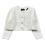 Sarabanda Cardigan tinta unita con Bottoni Bianco per Neonata 5240 BIANCO SARABANDA 