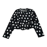 Sarabanda Felpa tinta unita con Fantasia Paillettes Nero per Bambina 5417 NERO SARABANDA 