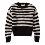 Sarabanda Maglia Bicolore con Fantasia A Righe Bianco/Nero per Bambina A774 BIANCO/NERO SARABANDA 