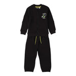 Sarabanda Completo 2Pz Felpa-Pantalone tinta unita Nero per Neonato F008 NERO SARABANDA 