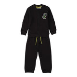 Sarabanda Completo 2Pz Felpa-Pantalone tinta unita Nero per Neonato F008 NERO SARABANDA 