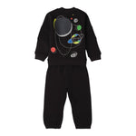 Sarabanda Completo 2Pz Felpa-Pantalone tinta unita Nero per Neonato F008 NERO SARABANDA 