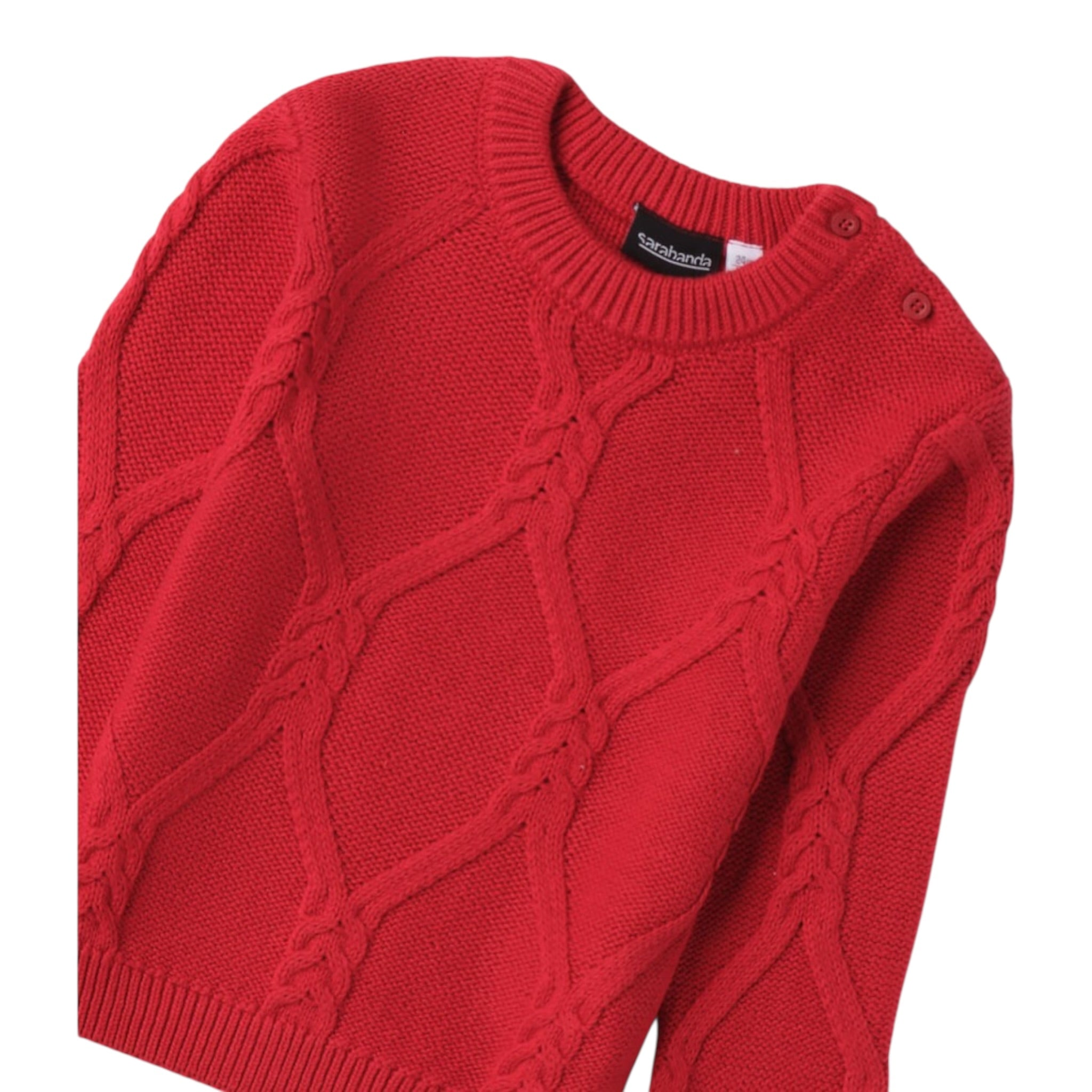 Sarabanda Maglia tinta unita Girocollo Rosso per Bambino F111 ROSSO SARABANDA 