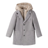 Sarabanda Cappotto tinta unita con Cappuccio Grigio per Neonato F181 GRIGIO SARABANDA 