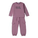 Sarabanda Completo 2Pz Felpa-Pantalone tinta unita Rosa per Neonata F208 ROSA SARABANDA 