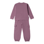 Sarabanda Completo 2Pz Felpa-Pantalone tinta unita Rosa per Neonata F208 ROSA SARABANDA 