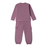 Sarabanda Completo 2Pz Felpa-Pantalone tinta unita Rosa per Neonata F208 ROSA SARABANDA 