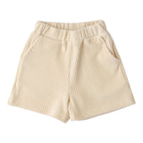 Sarabanda Short tinta unita In Velluto Panna per Bambina F357 PANNA SARABANDA 
