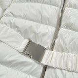 Sarabanda Giubbino tinta unita con Zip E Cappuccio Bianco per Neonata F378 BIANCO SARABANDA 