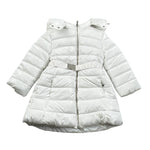 Sarabanda Giubbino tinta unita con Zip E Cappuccio Bianco per Neonata F378 BIANCO SARABANDA 