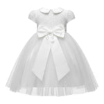 Sartoria Bramante Abito Cerimonia tinta unita con Tulle Bianco per Neonata MARTINA2 BIANCO SARTORIA BRAMANTE 