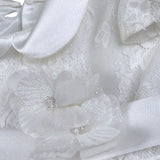 Sartoria Bramante Abito Cerimonia tinta unita con Tulle Bianco per Neonata MARTINA2 BIANCO SARTORIA BRAMANTE 