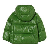 Save The Duck Giubbino tinta unita con Zip E Cappuccio Verde per Neonato I30004X VERDE SAVE THE DUCK 