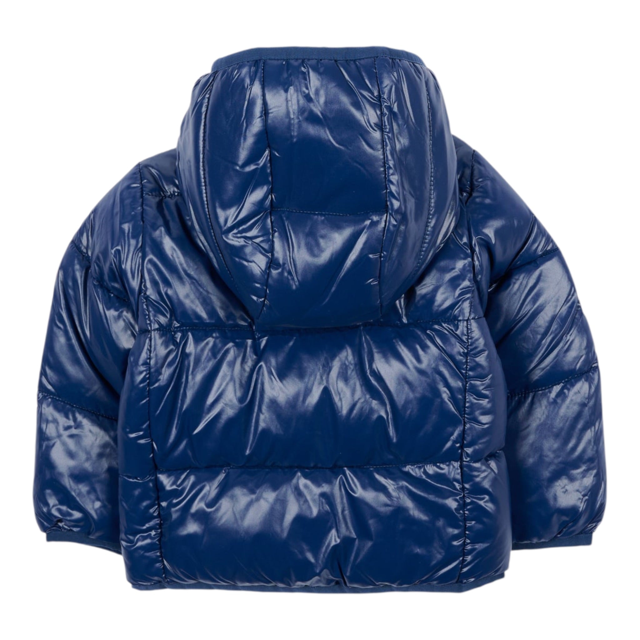 Save The Duck Giubbino tinta unita con Zip E Cappuccio Blu per Neonato I30004XX BLU SAVE THE DUCK 