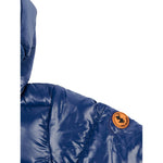 Save The Duck Giubbino tinta unita con Zip E Cappuccio Blu per Neonato I30004XX BLU SAVE THE DUCK 