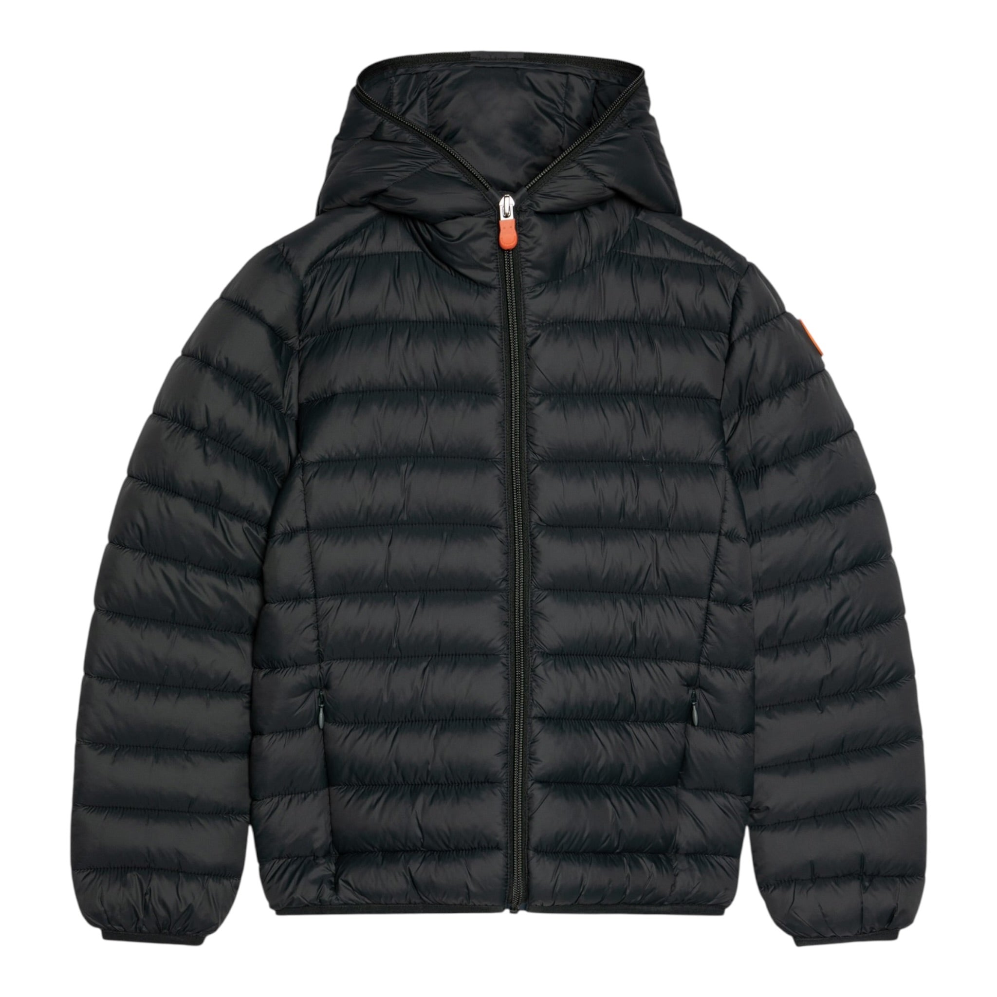 Save The Duck Giubbino tinta unita con Cappuccio Nero per Neonata J30650BN NERO SAVE THE DUCK 