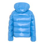 Save The Duck Giubbino tinta unita con Zip E Cappuccio Cobato per Neonato J31280BLOVE21 COBALTO SAVE THE DUCK 