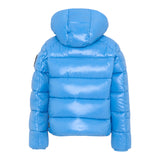 Save The Duck Giubbino tinta unita con Zip E Cappuccio Cobato per Neonato J31280BLOVE21 COBALTO SAVE THE DUCK 