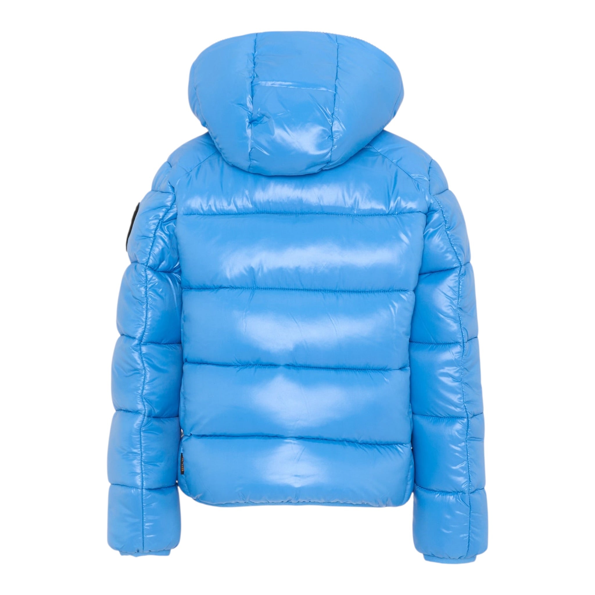 Save The Duck Giubbino tinta unita con Zip E Cappuccio Cobato per Neonato J31280BLOVE21 COBALTO SAVE THE DUCK 