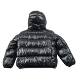 Save The Duck Giubbino tinta unita con Zip E Cappuccio Nero per Neonato J31280BXX NERO SAVE THE DUCK 