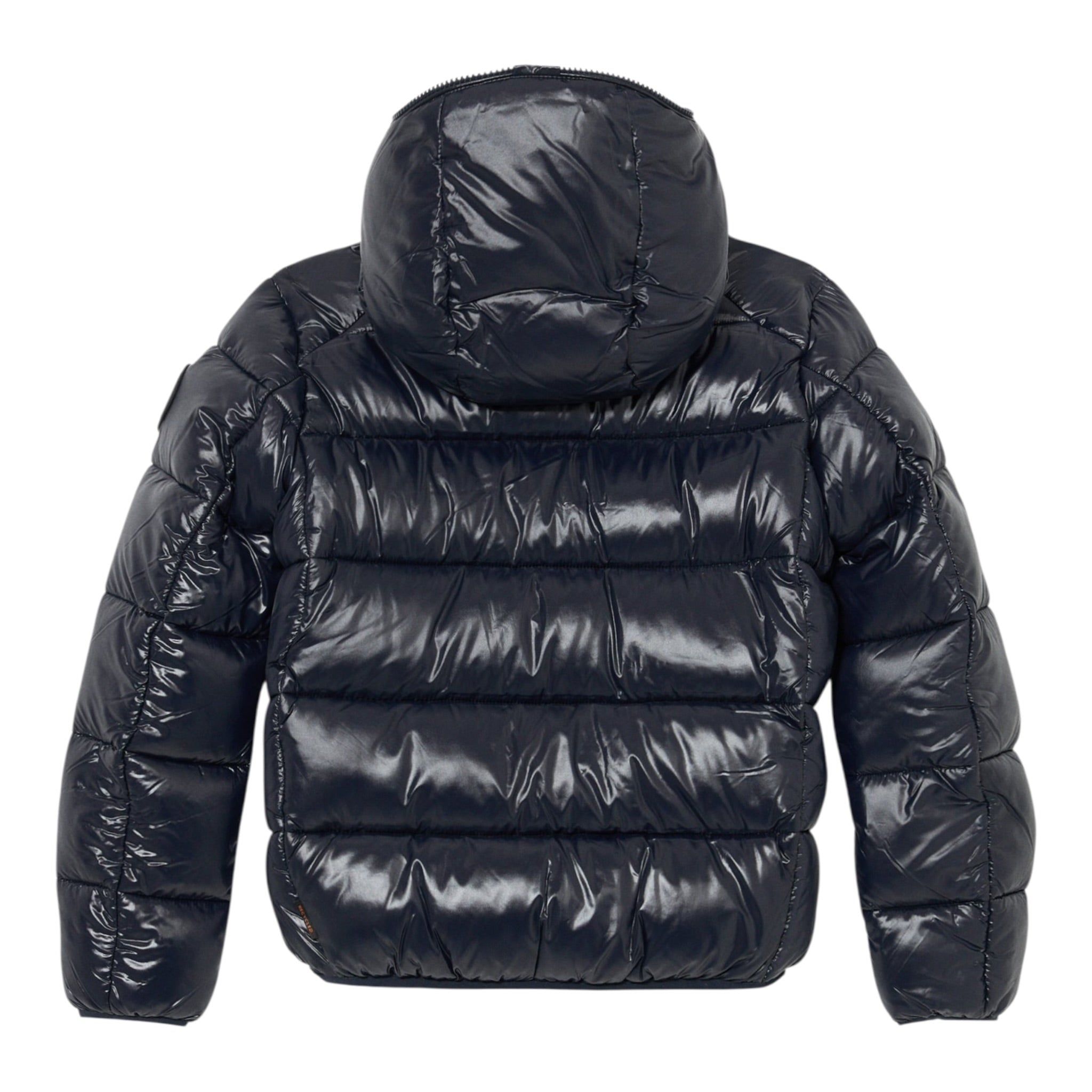 Save The Duck Giubbino tinta unita con Zip E Cappuccio Blu per Neonato J31280BXXX BLU SAVE THE DUCK 