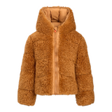 Save The Duck Giubbino tinta unita con Zip E Cappuccio Cammello per Bambino J32369G CAMMELLO SAVE THE DUCK 