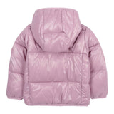 Save The Duck Giubbino tinta unita con Zip E Cappuccio Rosa per Neonata J38090G ROSA SAVE THE DUCK 