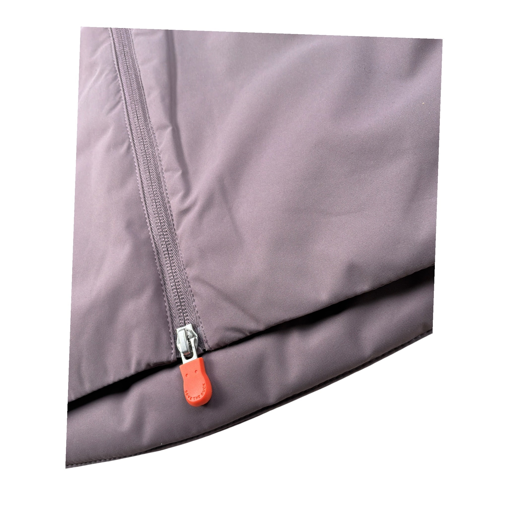 Save The Duck Giubbino tinta unita con Zip E Cappuccio Viola per Bambina J40060G VIOLA SAVE THE DUCK 