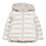 Save The Duck Giubbino tinta unita con Zip E Cappuccio Beige per Neonata J40280GJADE21 BEIGE SAVE THE DUCK 