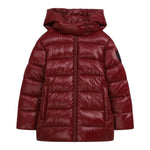 Save The Duck Giubbino tinta unita con Cappuccio E Zip Rosso per Bambino J42445G ROSSO SAVE THE DUCK 