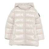 Save The Duck Giubbino tinta unita con Zip E Cappuccio Beige per Neonata J4244GLOVE21 BEIGE SAVE THE DUCK 