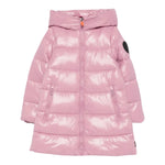 Save The Duck Giubbino tinta unita con Zip E Cappuccio Rosa per Neonata J45510G ROSA SAVE THE DUCK 