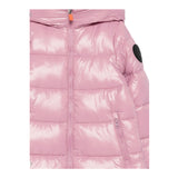 Save The Duck Giubbino tinta unita con Zip E Cappuccio Rosa per Neonata J45510G ROSA SAVE THE DUCK 