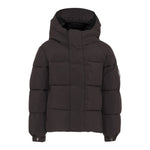 Save The Duck Giubbino tinta unita con Zip E Cappuccio Nero per Bambino P31888B NERO SAVE THE DUCK 