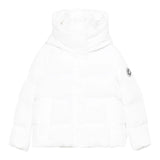 Save The Duck Giubbino tinta unita con Zip E Cappuccio Bianco per Bambino P32517G BIANCO SAVE THE DUCK 