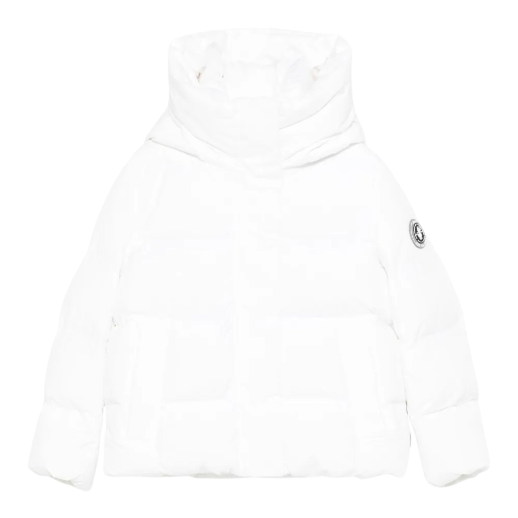 Save The Duck Giubbino tinta unita con Zip E Cappuccio Bianco per Bambino P32517G BIANCO SAVE THE DUCK 