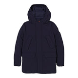 Save The Duck Giubbino tinta unita con Zip E Cappuccio Blu per Neonato P43180BSMEG21 BLU SAVE THE DUCK 