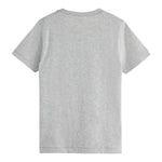 Scotch & Soda T-Shirt tinta unita con Stampa Grigio per Bambino 180474 GRIGIO SCOTCH & SODA 
