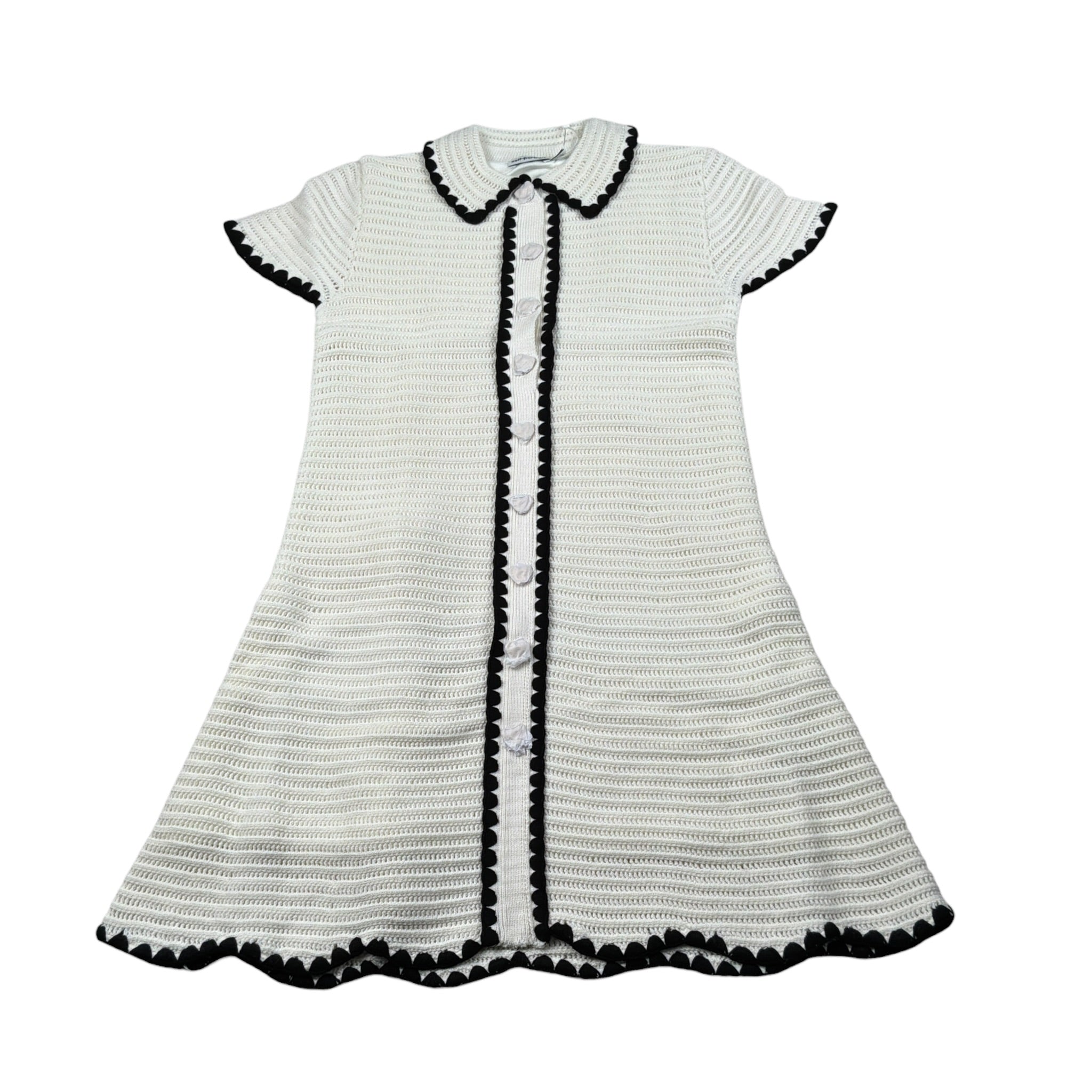 Self-Portrait Abito Mezza Manica tinta unita Panna per Bambina PF24718 PANNA SELF-PORTRAIT 