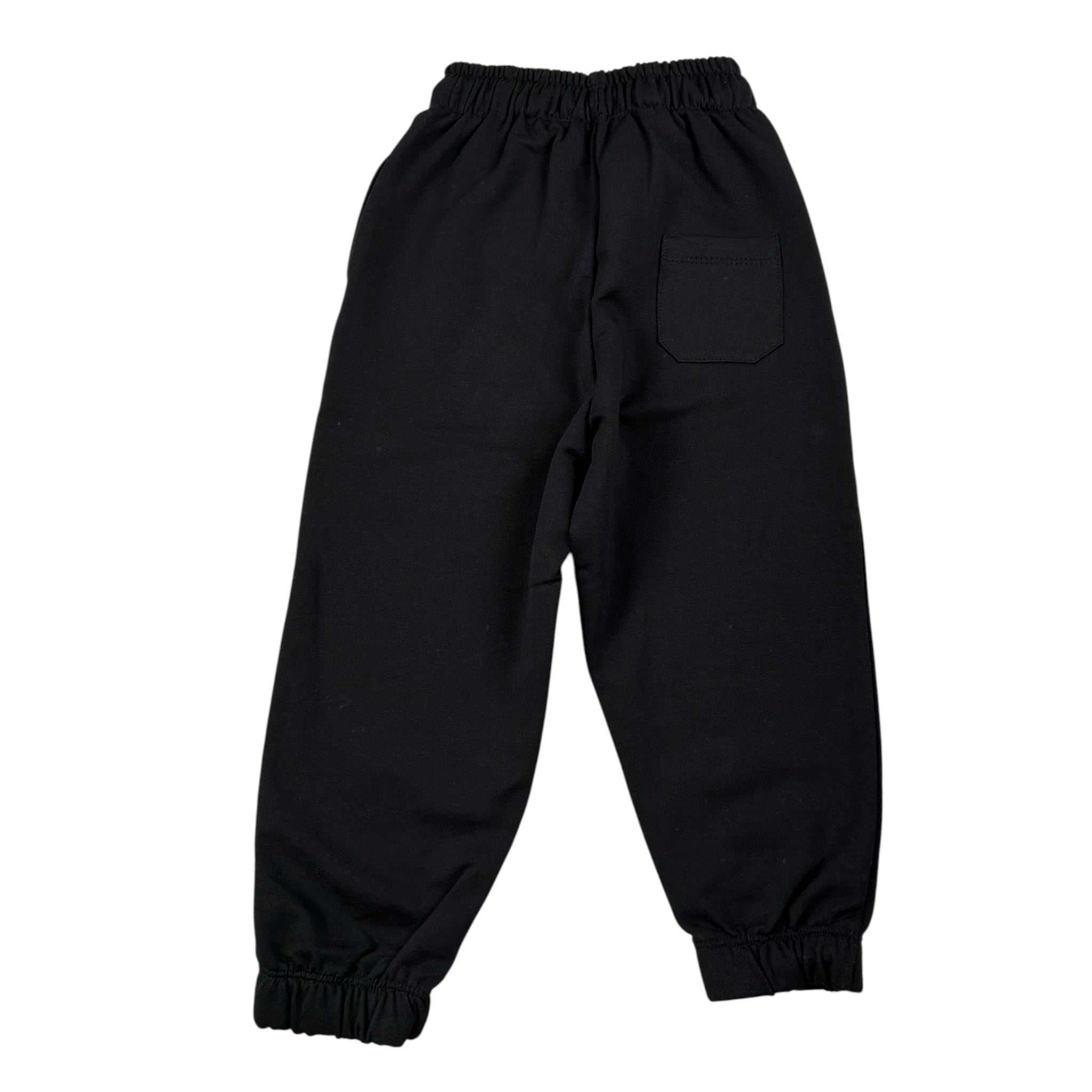 Shoe Pantalone Modello Tuta tinta unita con Stampa Nero per Bambino FW25150 NERO SHOE 